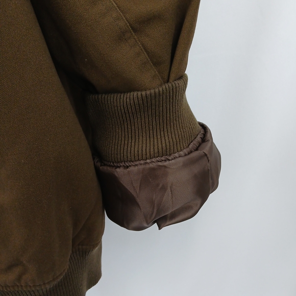 Mode of One Mens Multi Pocket Bomber Jacket in Dark Walnut XXL - Picture 9 of 11